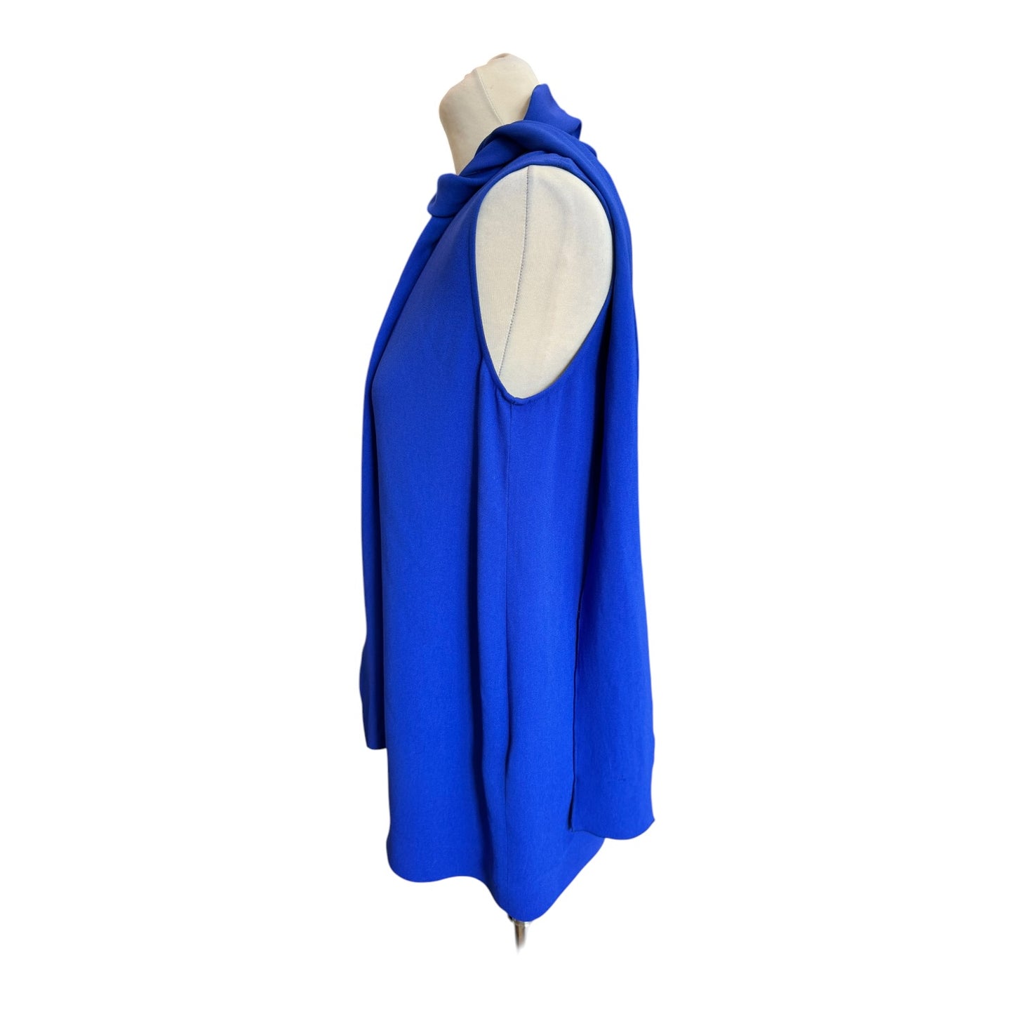 Joseph Noon Tie Neck Blouse in Cobalt - 10