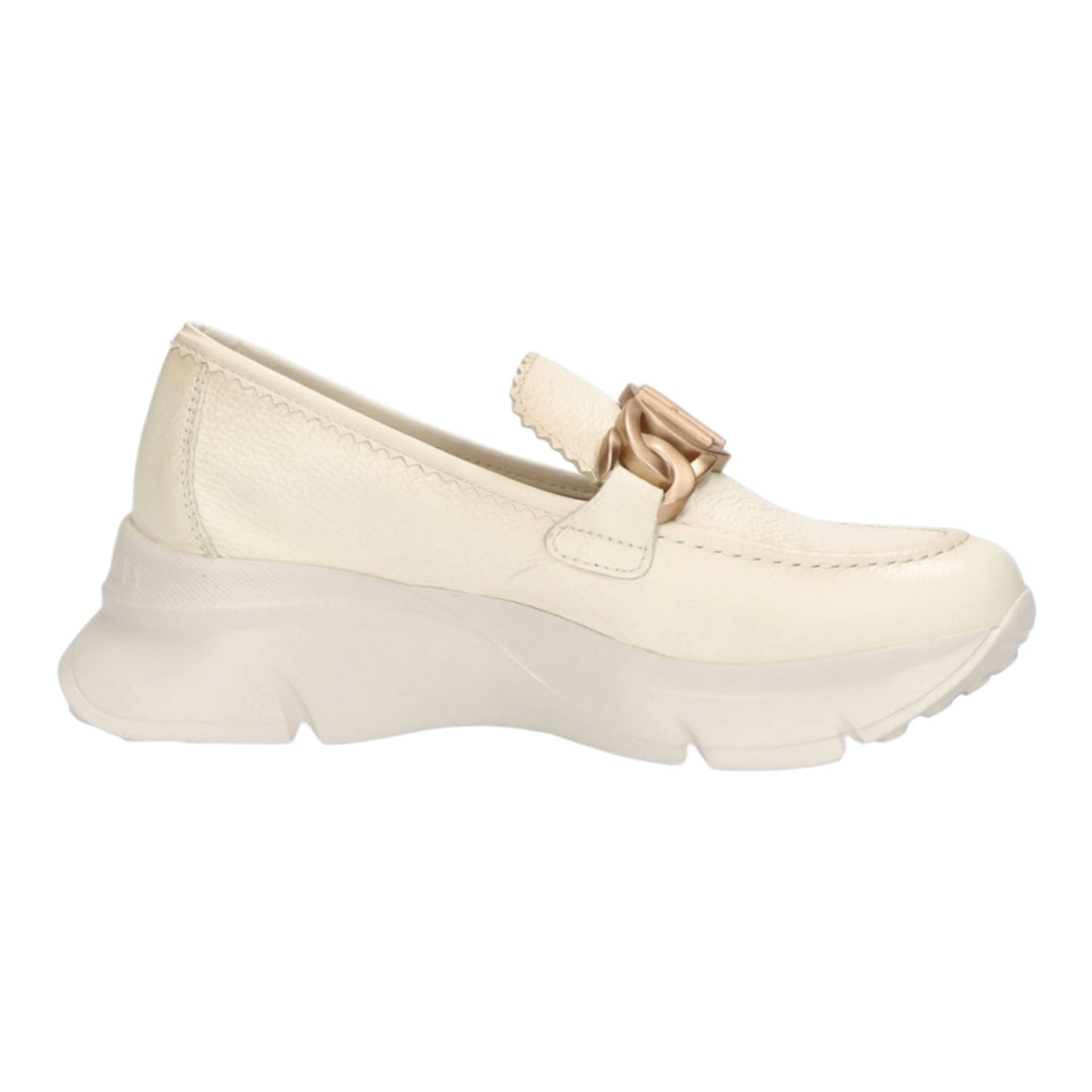 Hispanitas Hawaii Leather Platform Loafer in Natural - 39/6 - NEW
