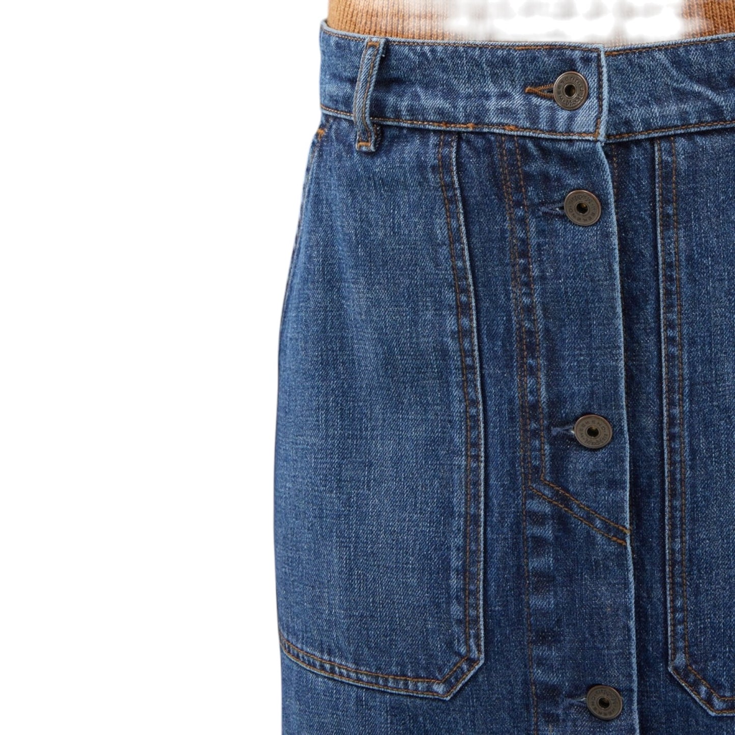 Weekend Max Mara Denim Donare Skirt - 12 - NEW