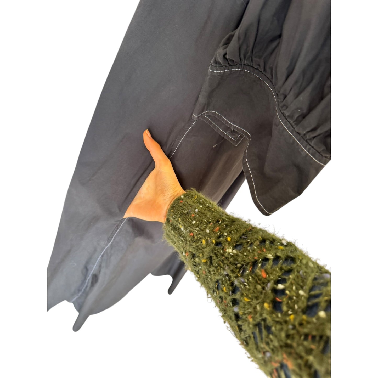 Ganni Black Collared Dress - 12