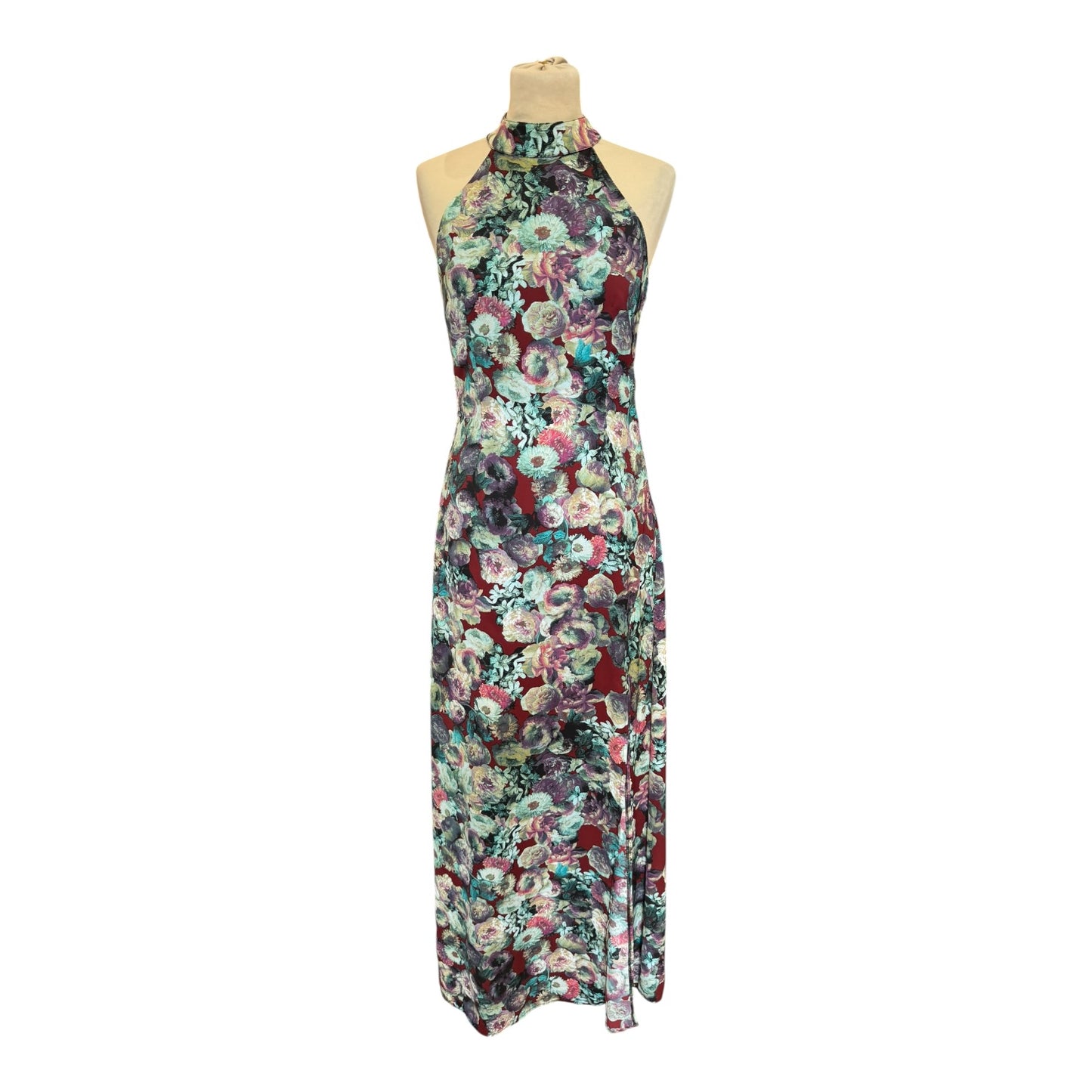 Tularosa Floral Halterneck Maxi Dress - 8