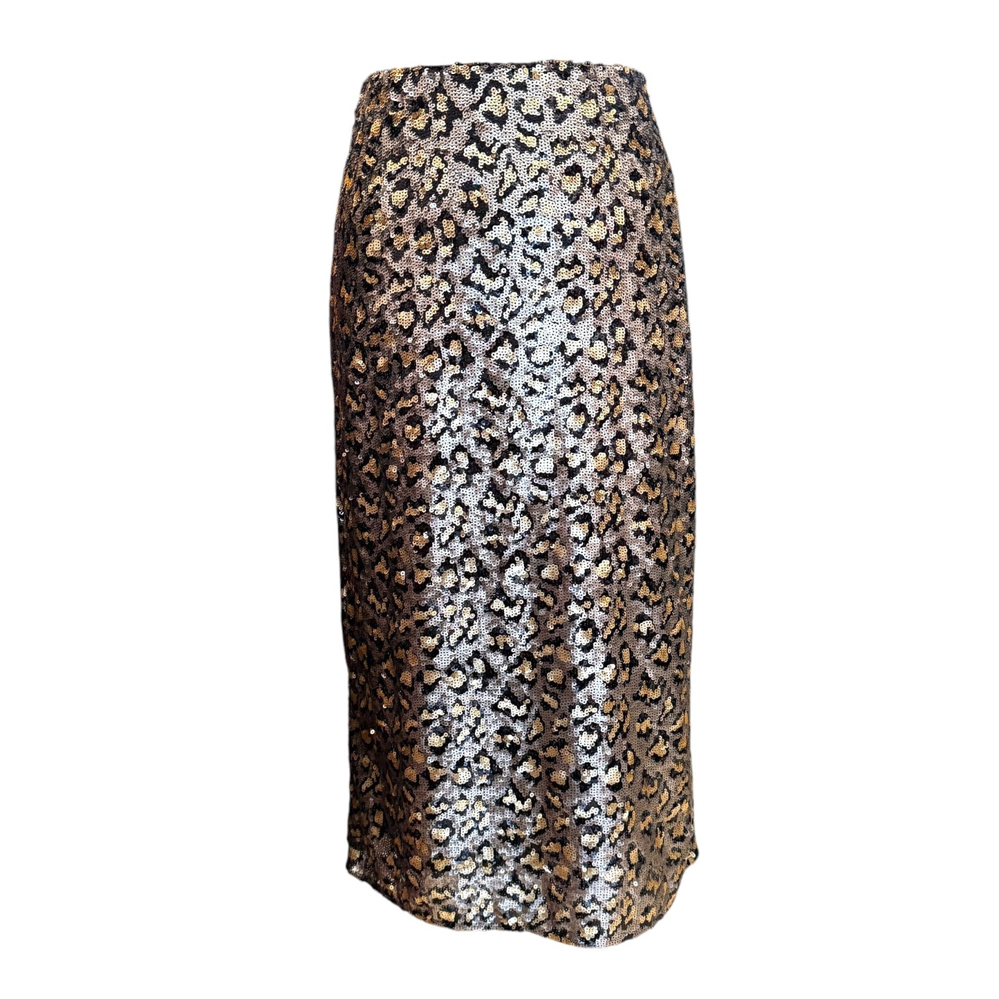 Karen Millen Animal Print Sequin Skirt - 14