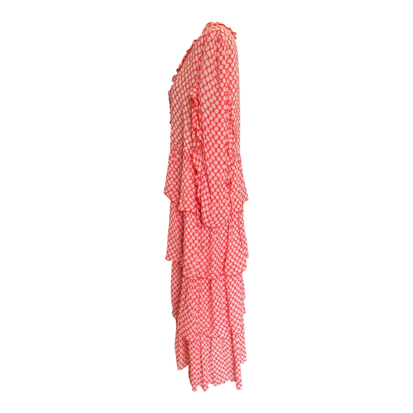 Marc Cain Orange Layered Dress - 14/16