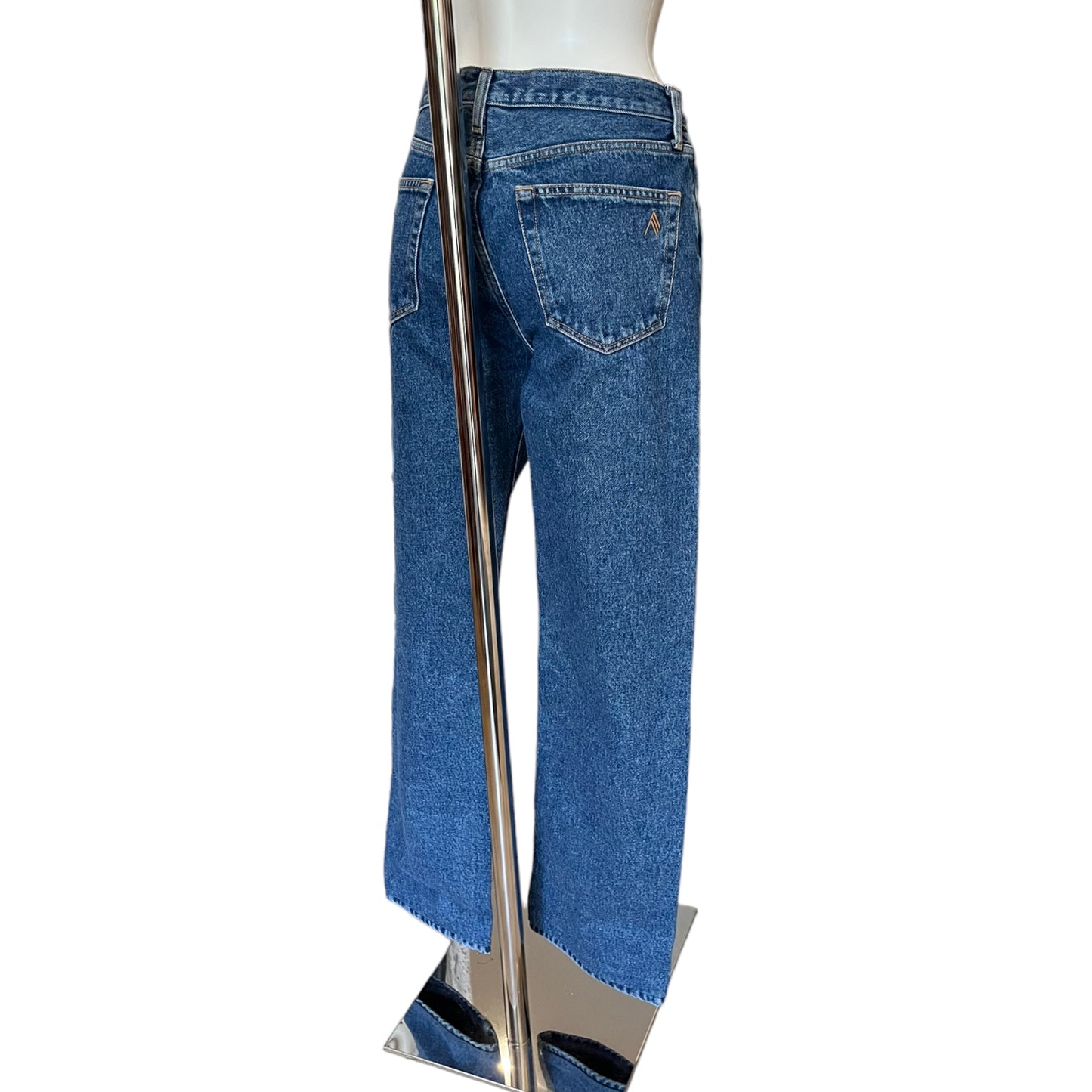 The Attico Mid Blue Straight Leg Jeans
