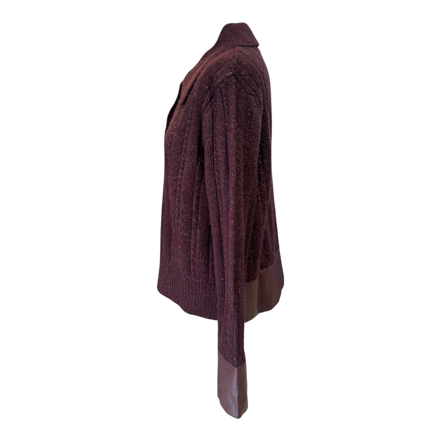 Nu Denmark Burgundy V Neck Sweater - 14/16