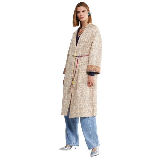 Ottod'Ame Kimono Overcoat in Multi-Coloured - 12/14/16