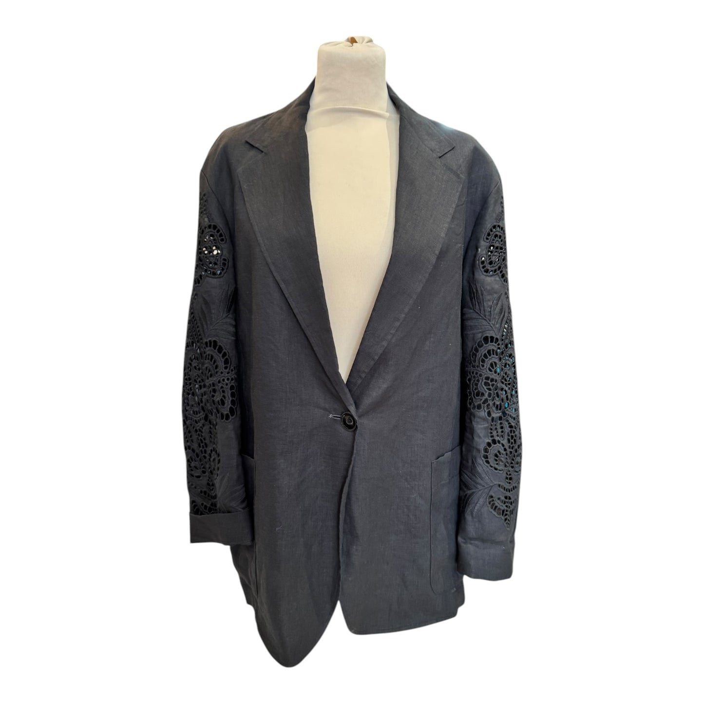 Max Mara Studio Black Angizia Blazer - 10