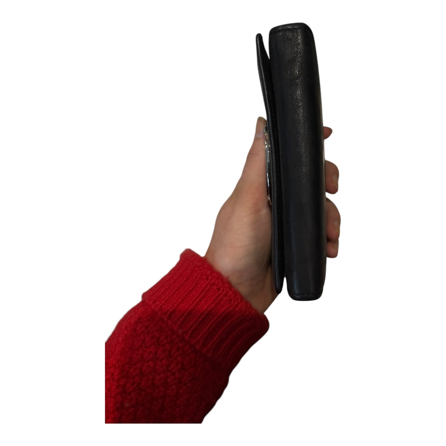 Mulberry Black French Fold Wallet