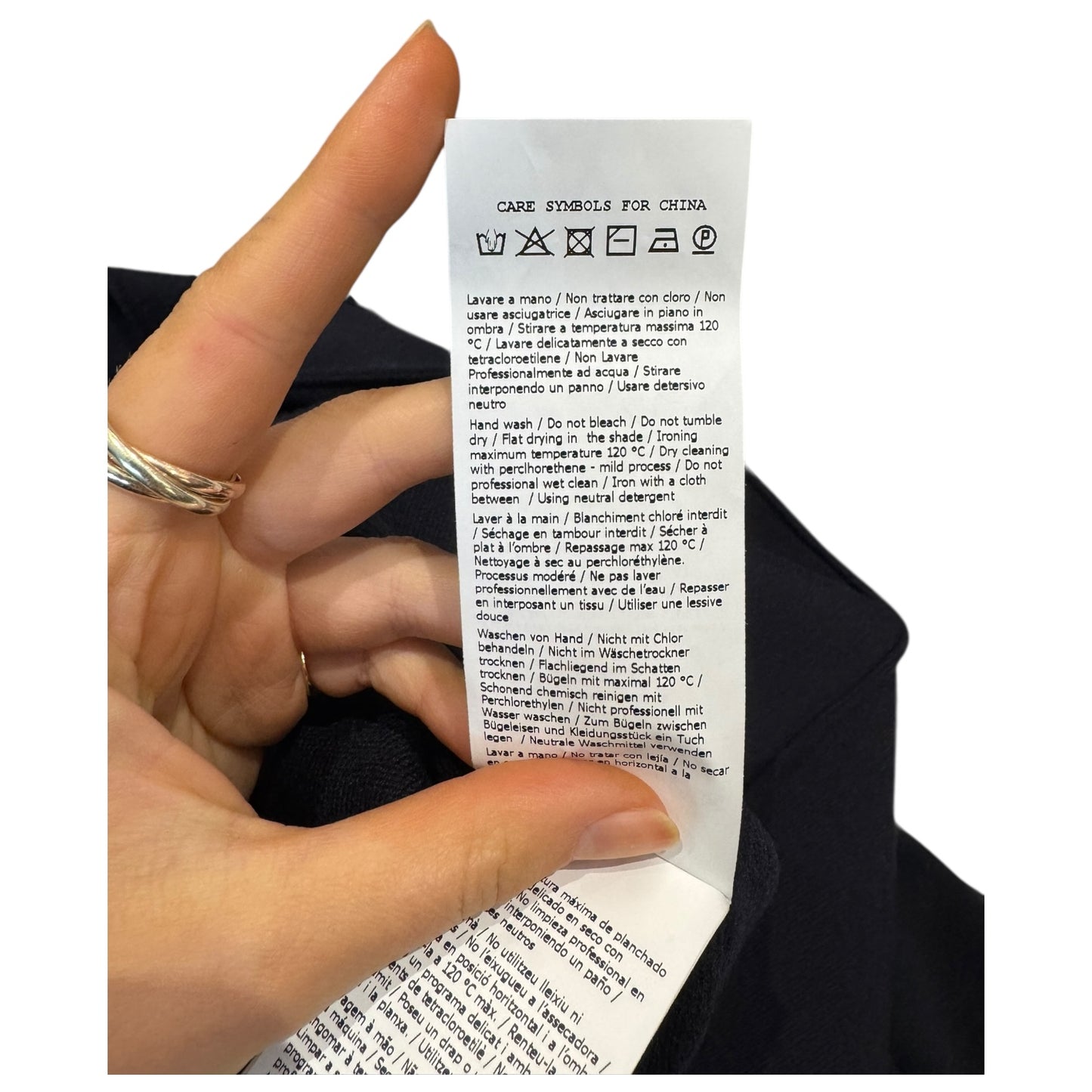 Max Mara Navy Wool Blend Dress - 12