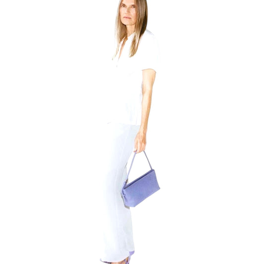 Whistles Purple Sorbie Buckle Strap Clutch