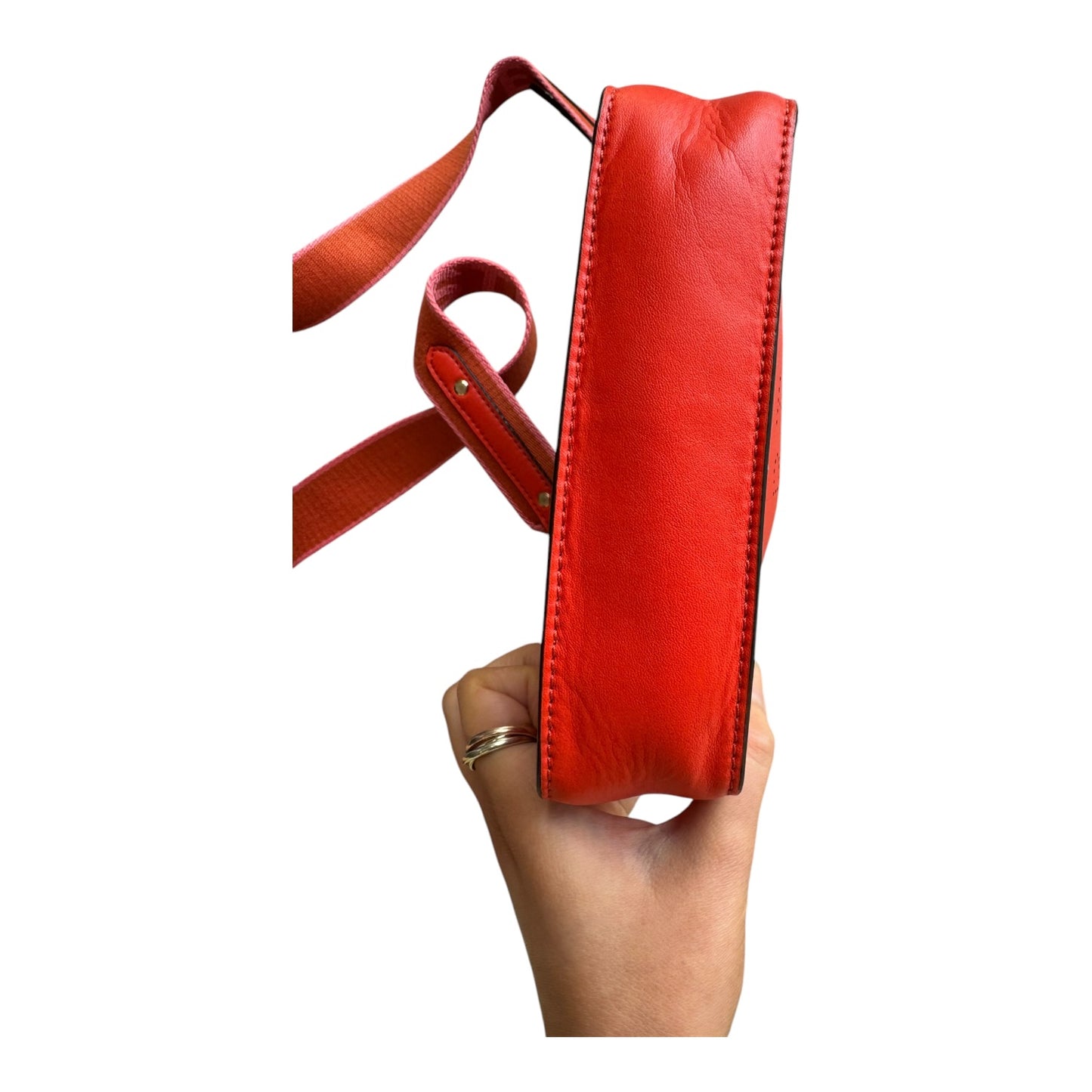 Stella McCartney Logo Mini Crossbody Orange