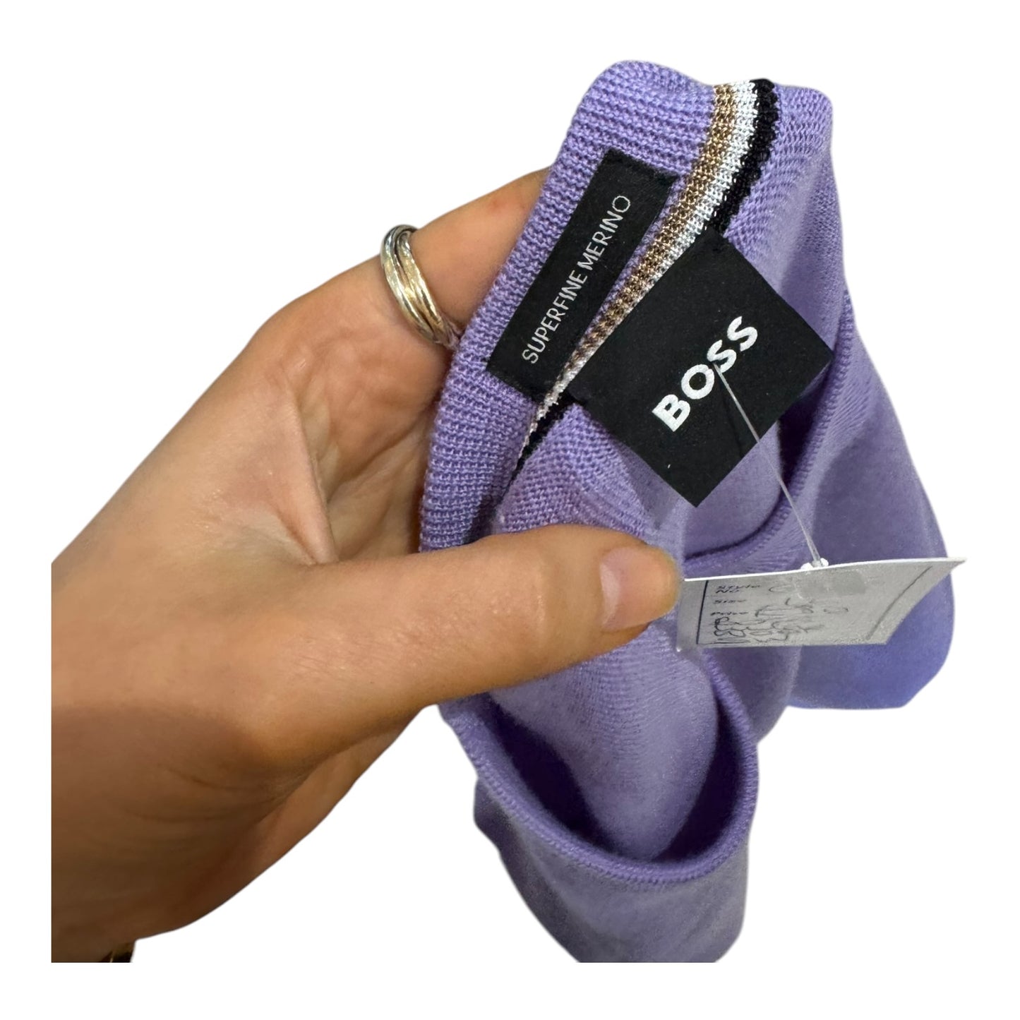 Boss Lilac Merino Wool Jumper - 12