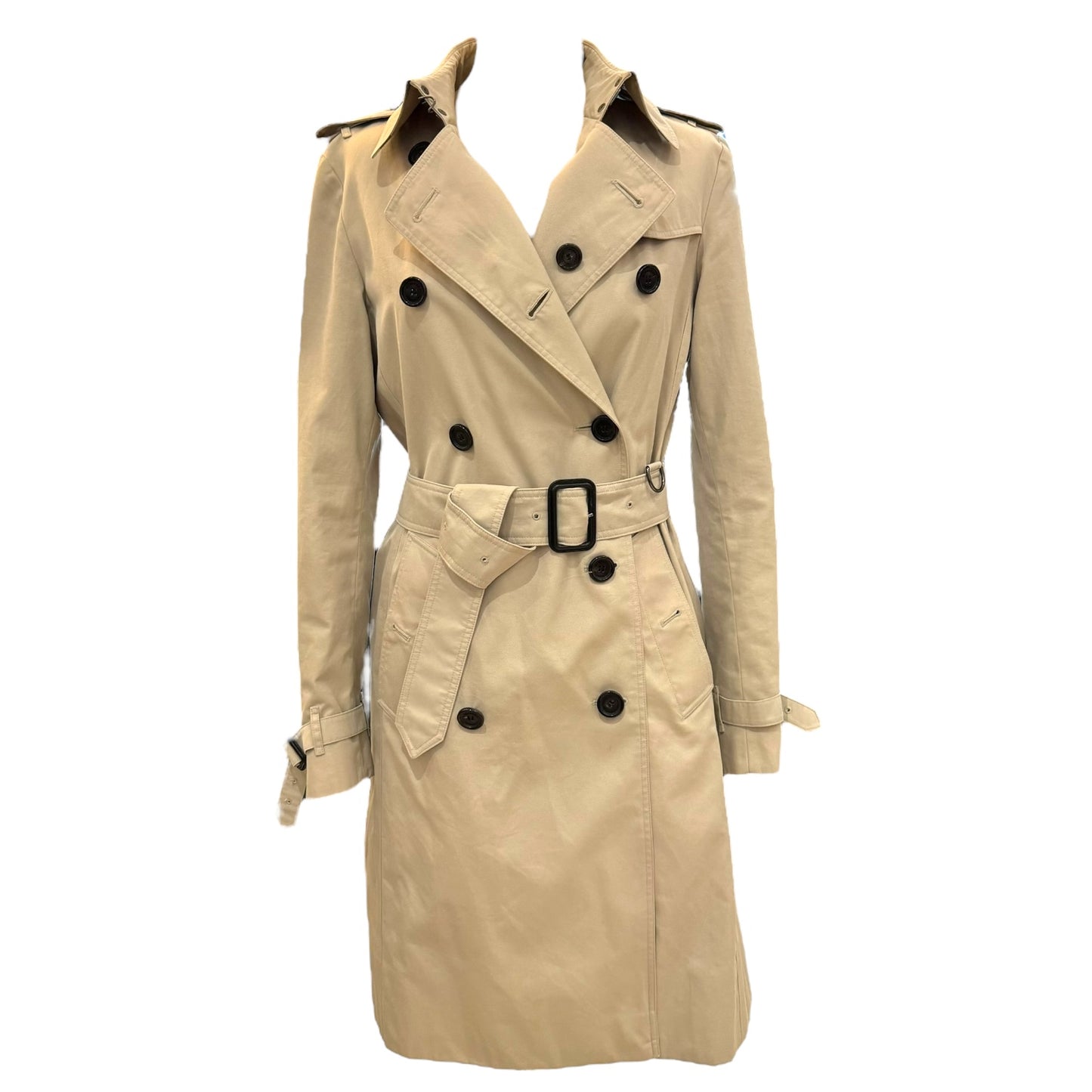 Burberry Taupe Coat - 8