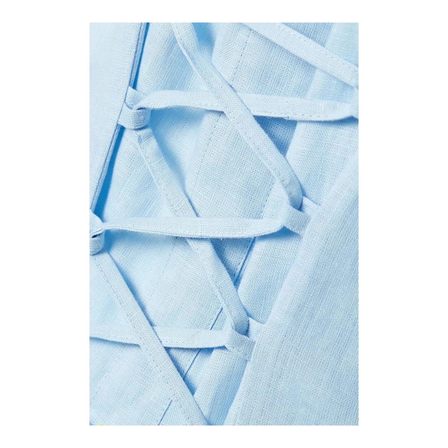 Sleeper Marquise Linen Dress in Azure Blue - 12/14