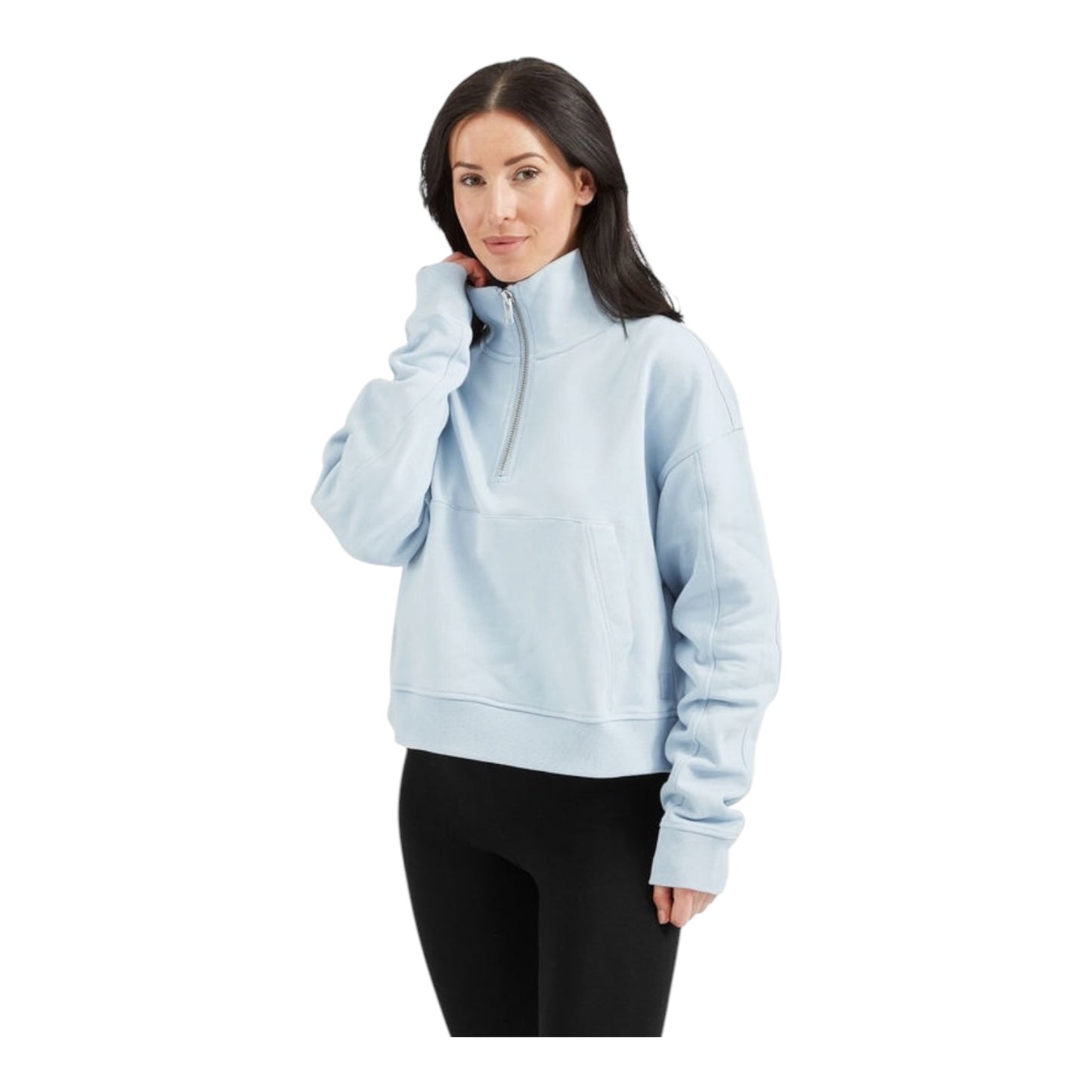 Lilybod Rhianna Blue Quarter Zip Sweater - 10