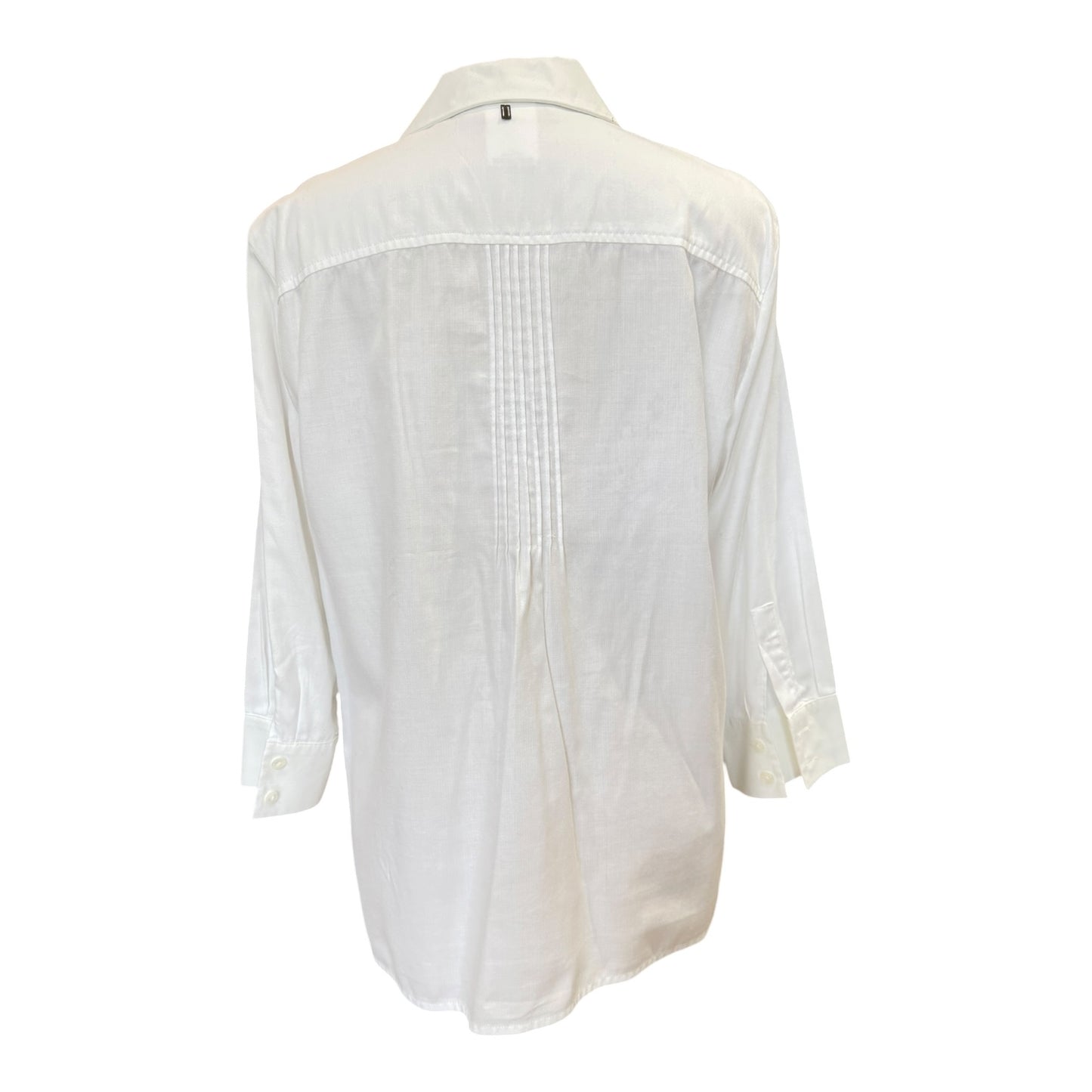 Sportmax White Pleat Shirt - 12