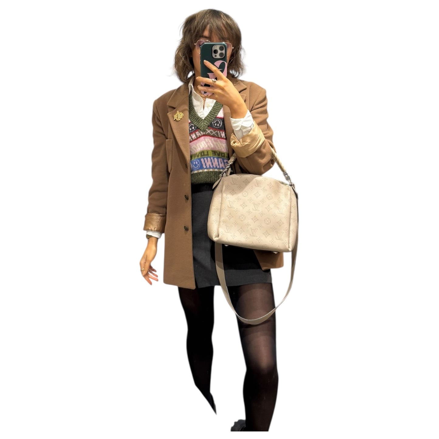 Louis Vuitton Mahina Babylone Chain BB Galet