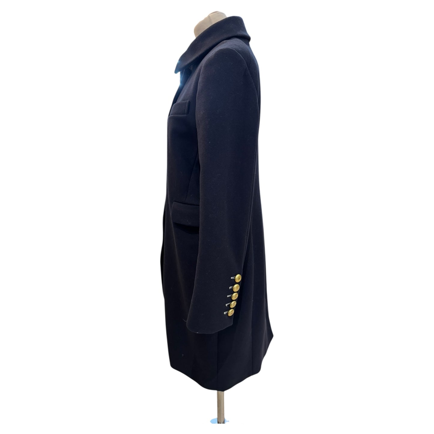 Marc Jacobs Navy Virgin Wool Coat - 10