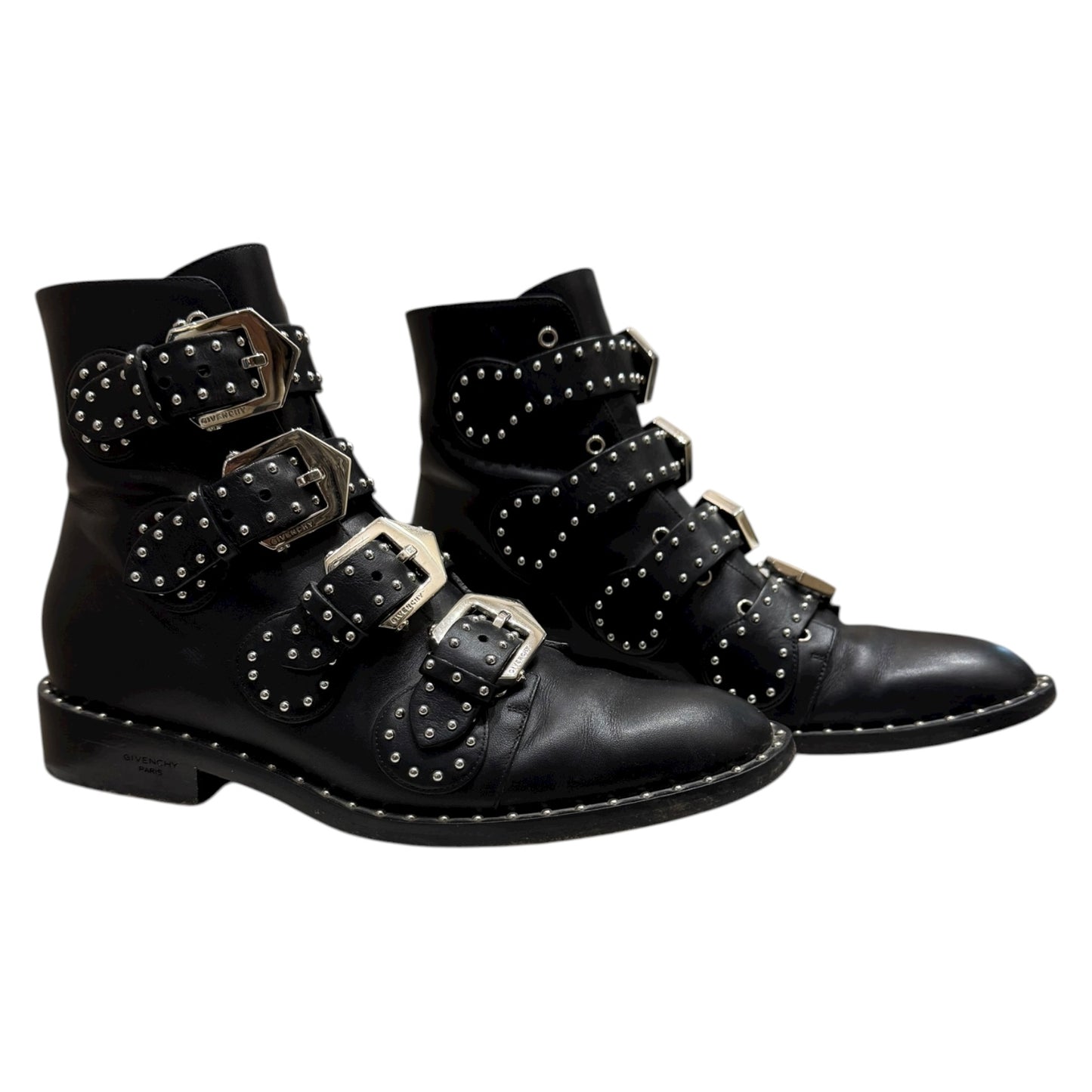 Givenchy Elegant Studded Leather Ankle Boots - 36/3