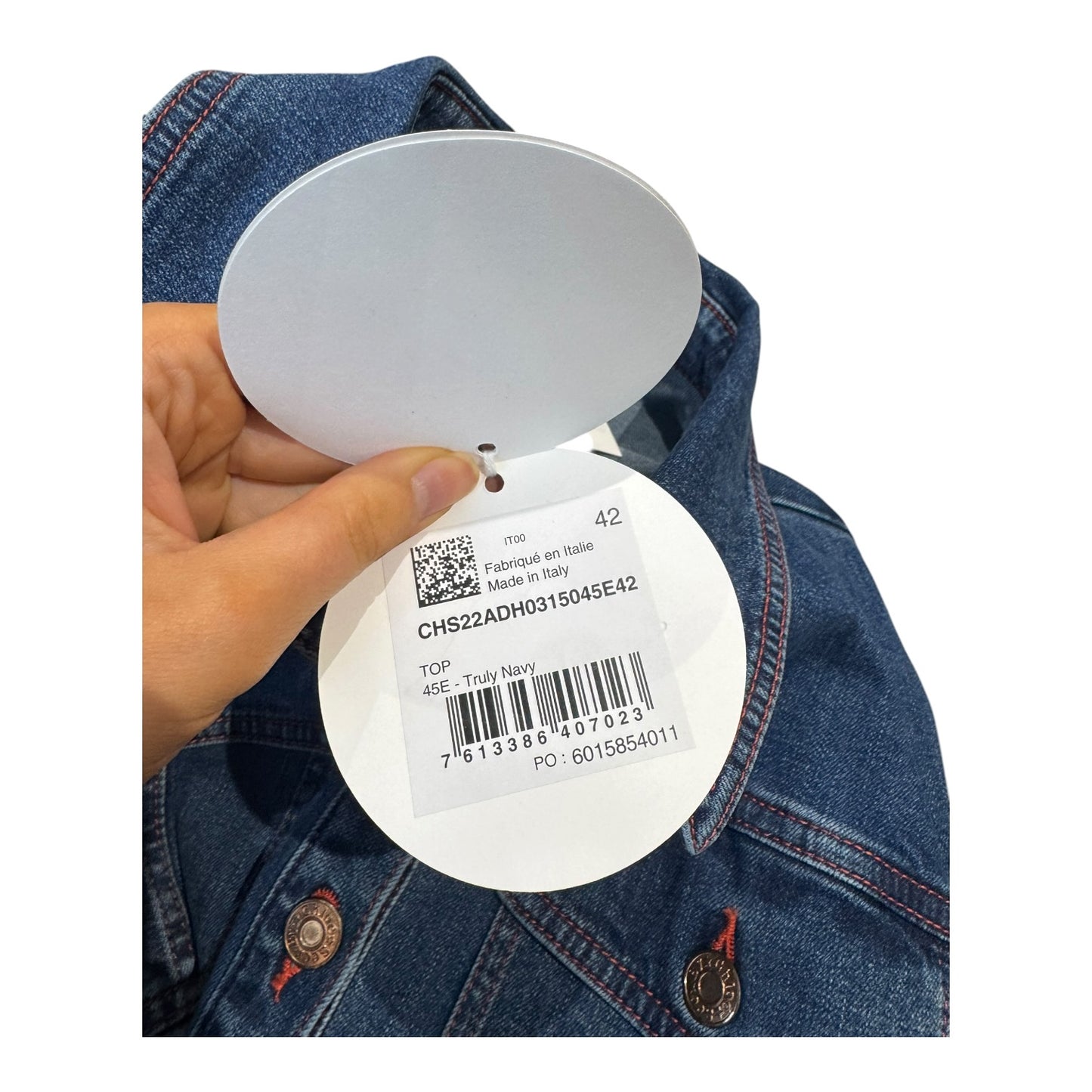 See By Chloe Dark Denim Jacket - 12 - NEW