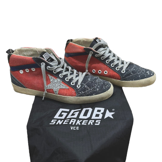 Golden Goose Red Mid Star Trainers - 8