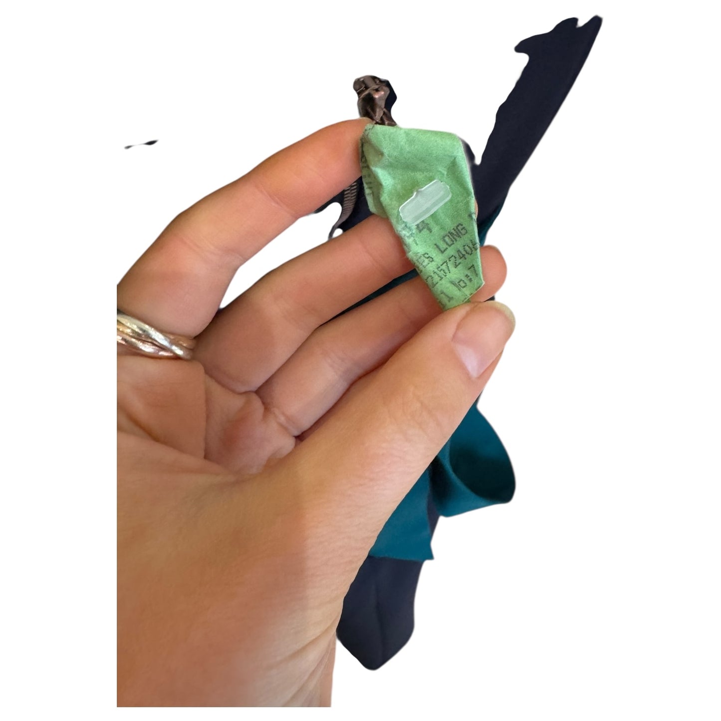 Kevan Jon Teal and Navy Dress and Coat - 8