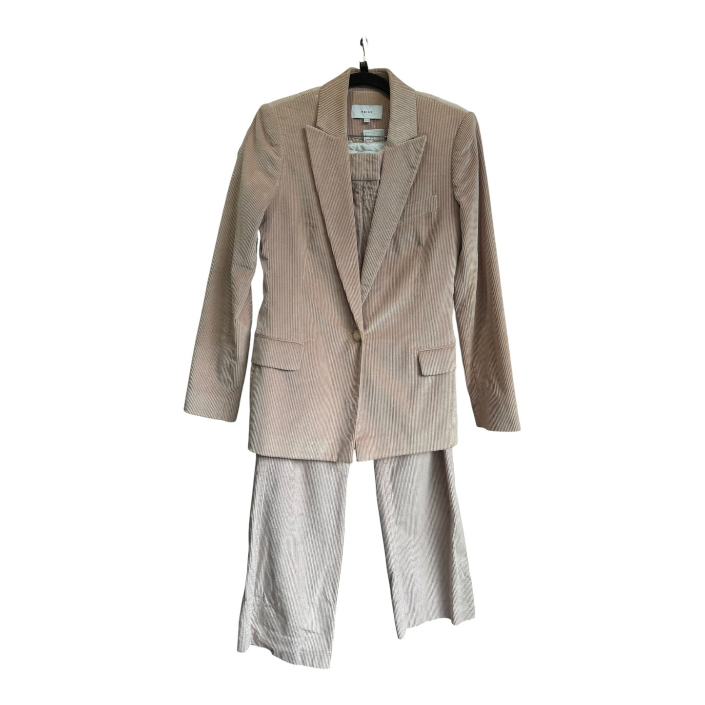 Reiss Carie Blush Pink Cord Trouser Suit - 8/10