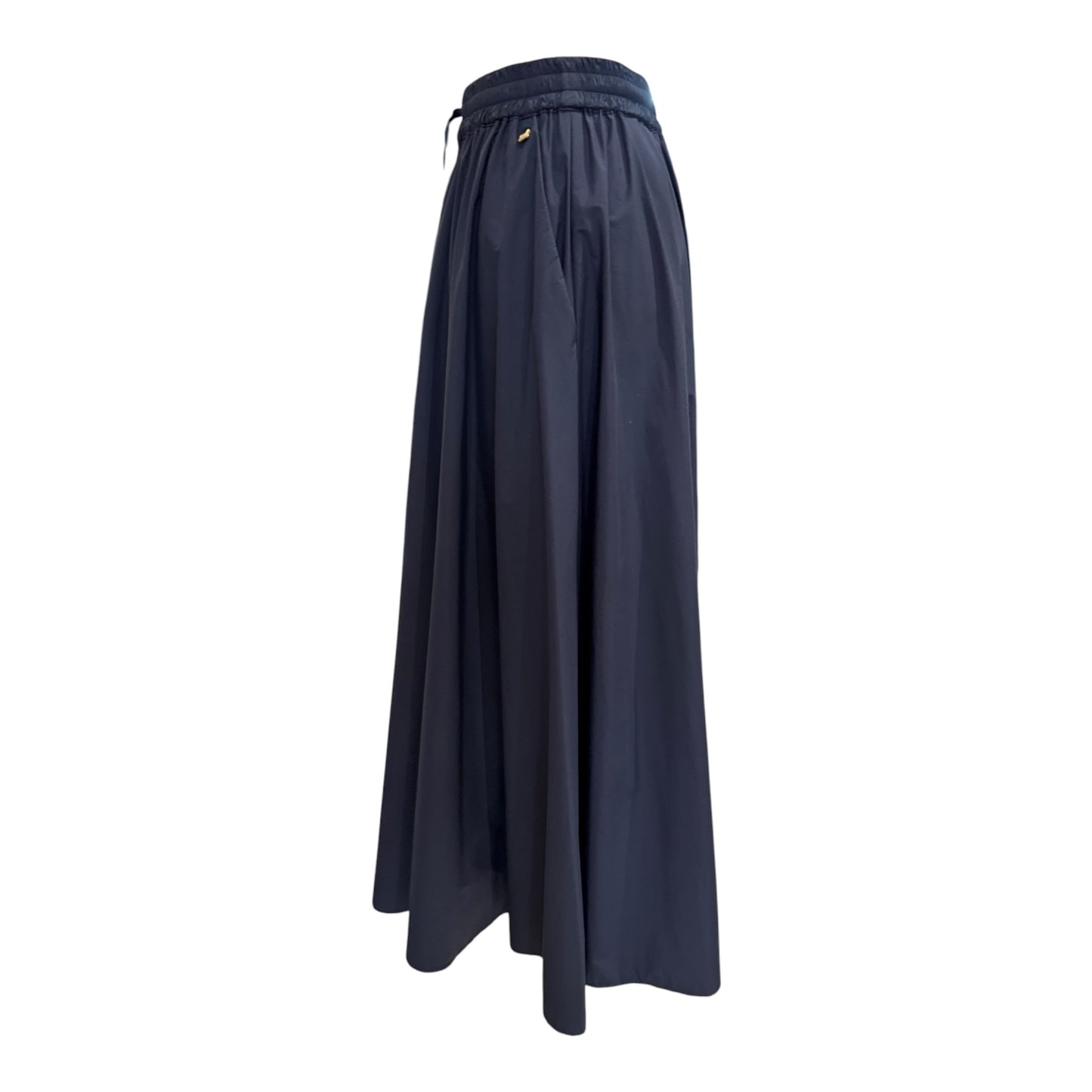 Herno Navy Stretch Nylon Midi Skirt - 10