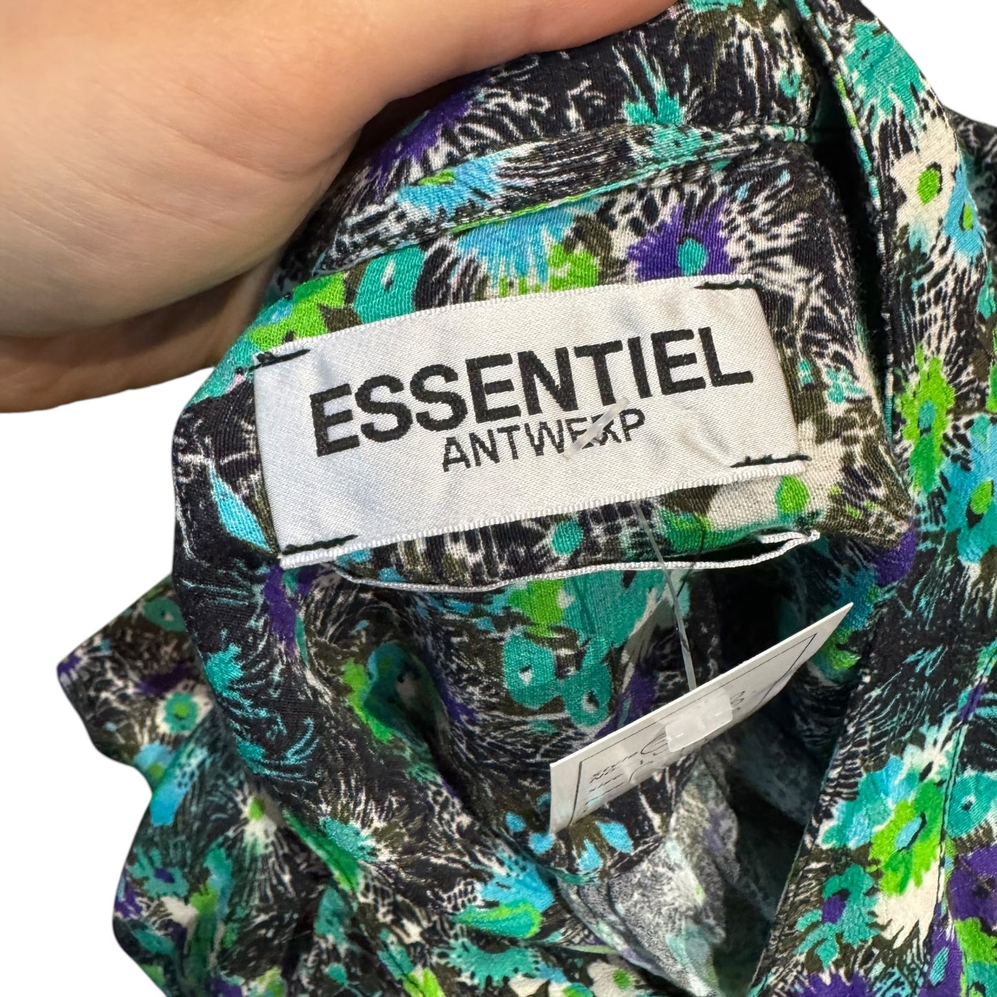 Essentiel Antwerp Green Patterned Dress - 16