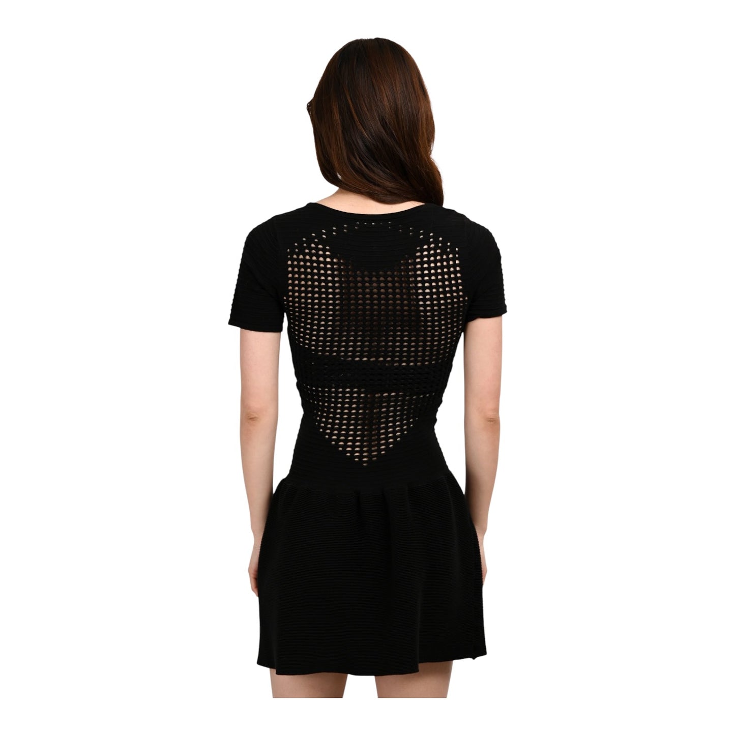 Maje Ambre Laser Cut Out Mini Dress - 10/12