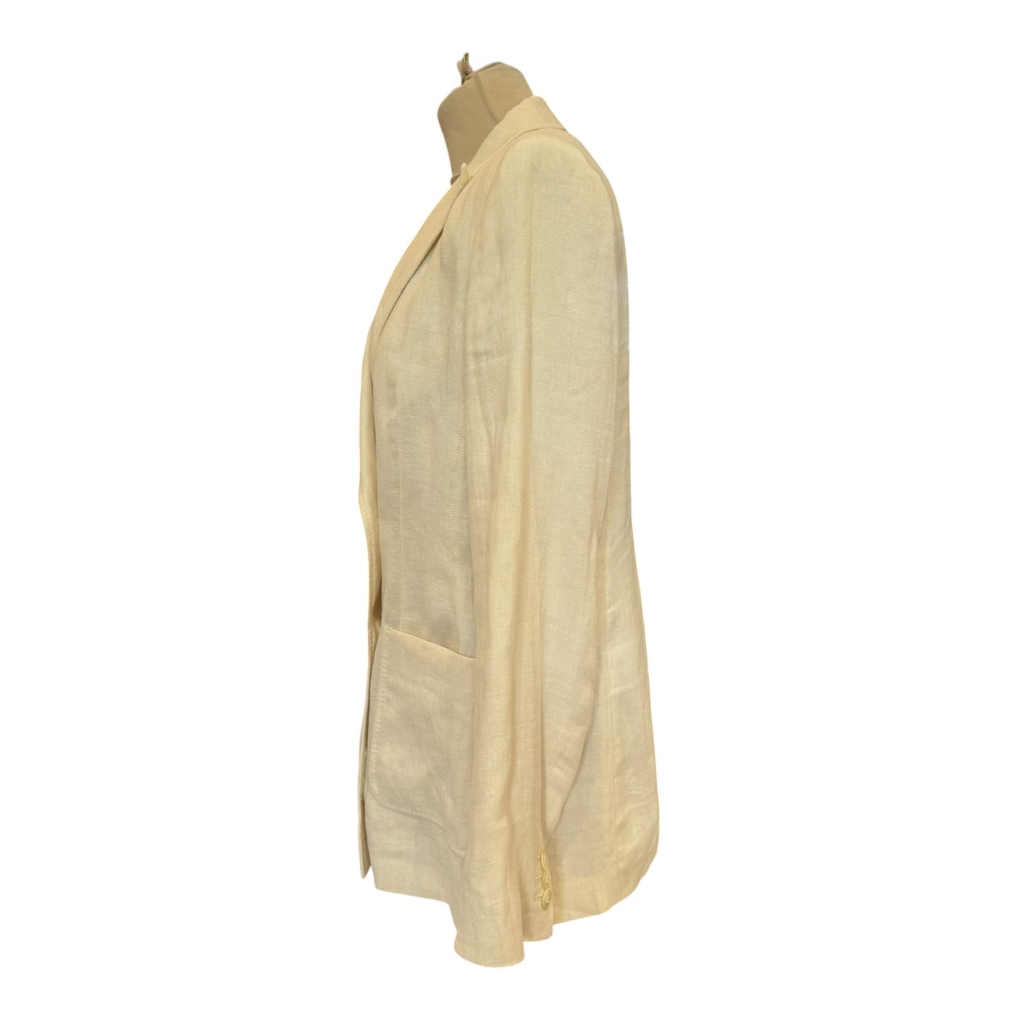 Weekend Max Mara Cream Linen Blazer - 12
