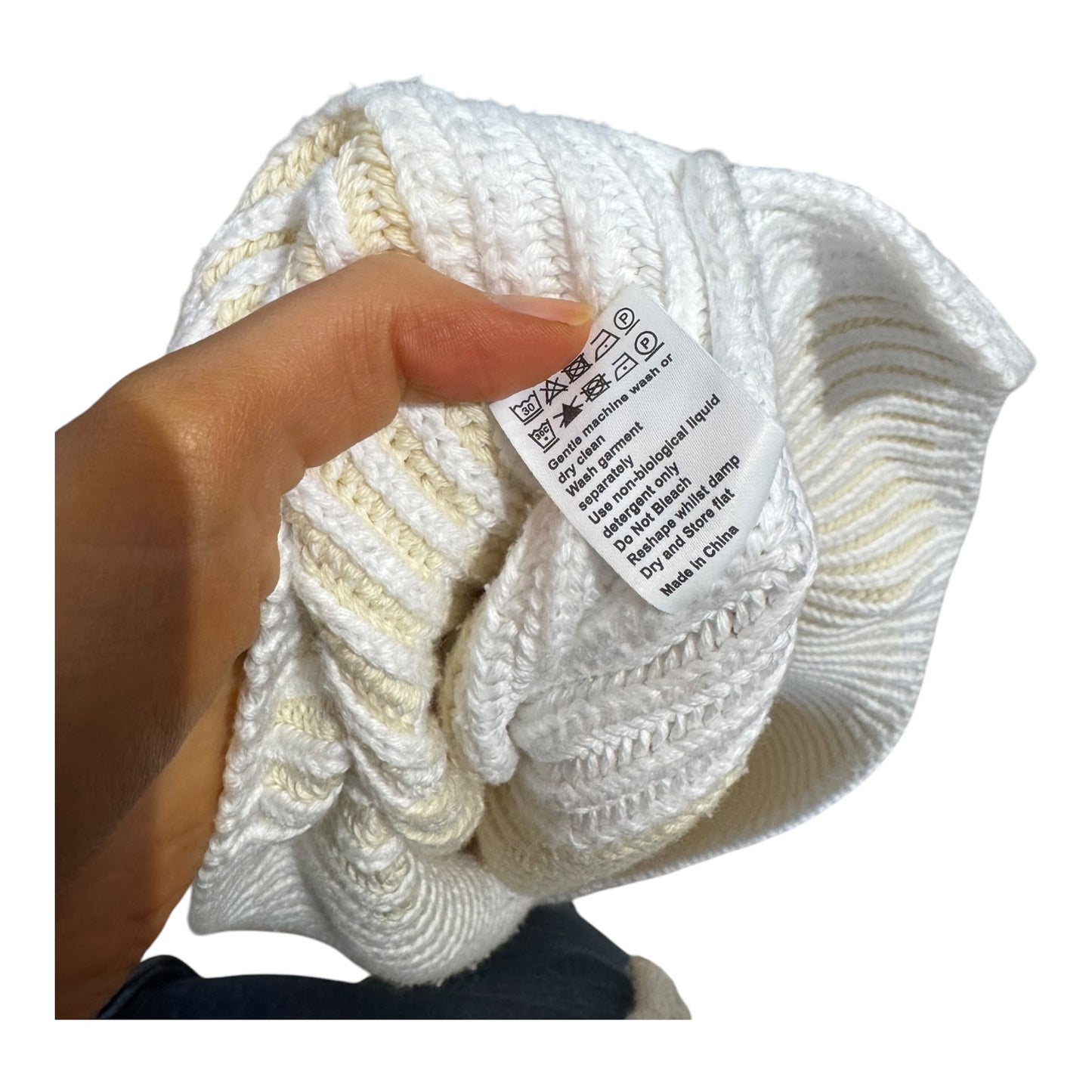 Me + Em Cream Cotton Crewneck Jumper - 10