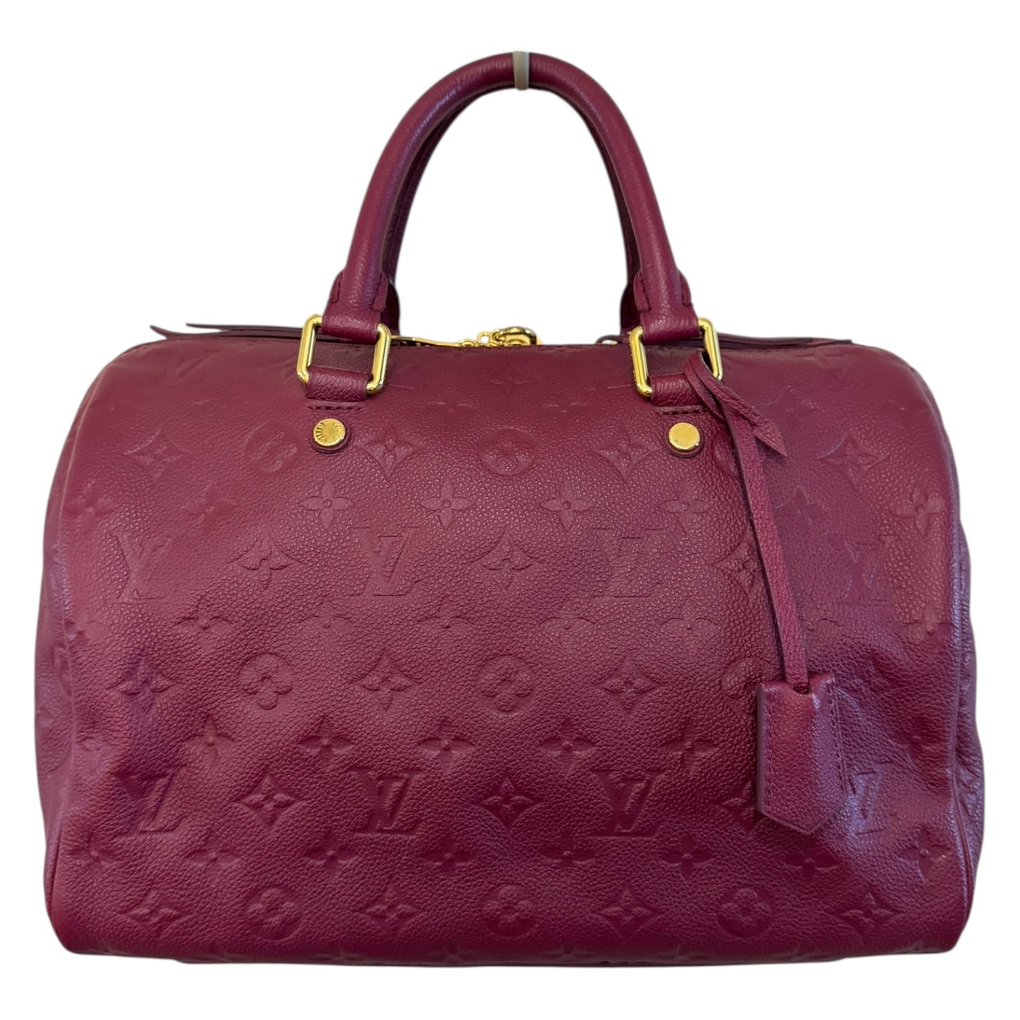 Louis Vuitton Speedy Bandouliere 30 in Burgundy Leather