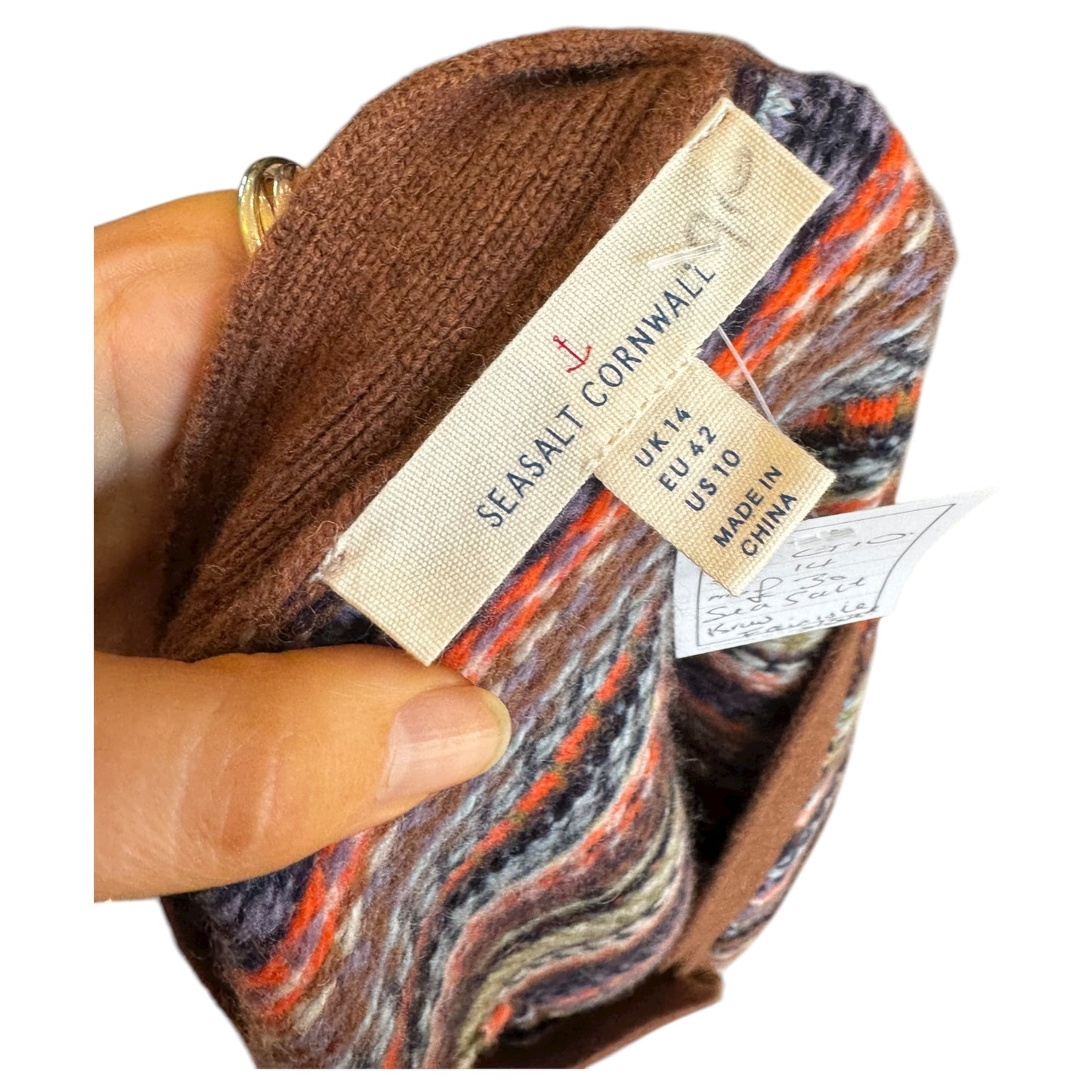 Sea Salt Brown Fair Isle Sweater Vest - 14