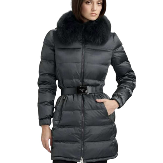 Prada Black Puffer Coat - 8/10