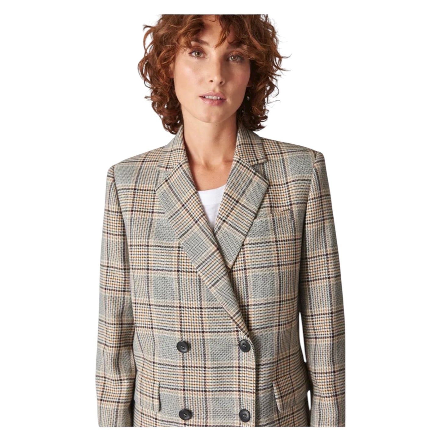 Whistles Check Blazer - 12 - NEW