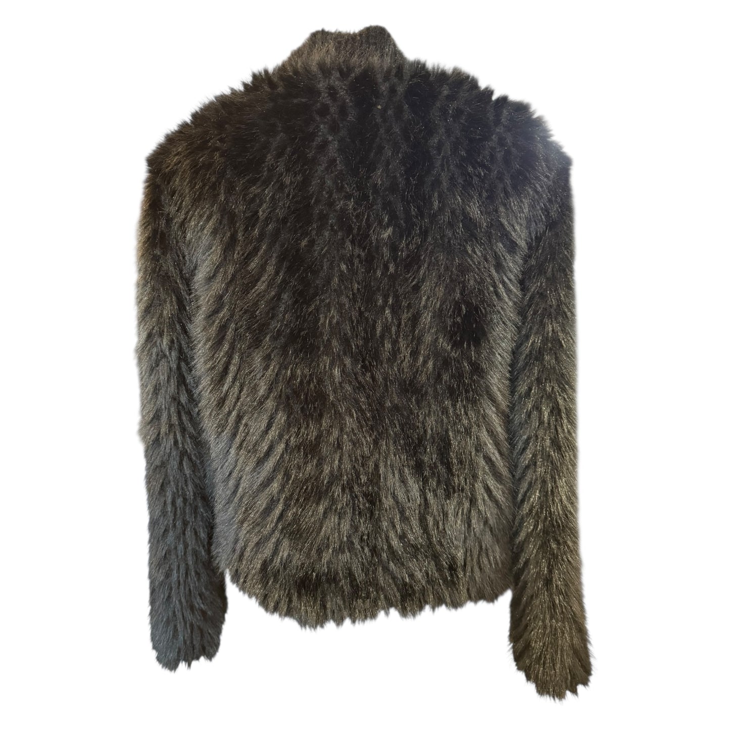 Yu & Me Black Fluffy Cardigan - 10/12