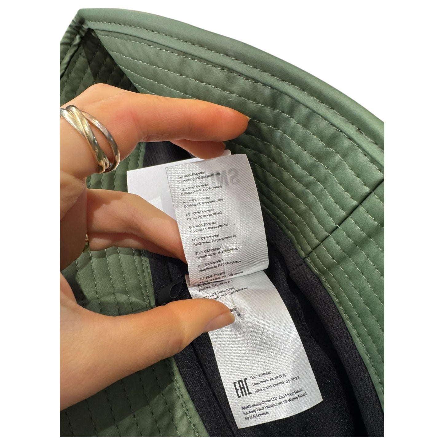 Rains Khaki Rain Hat - L