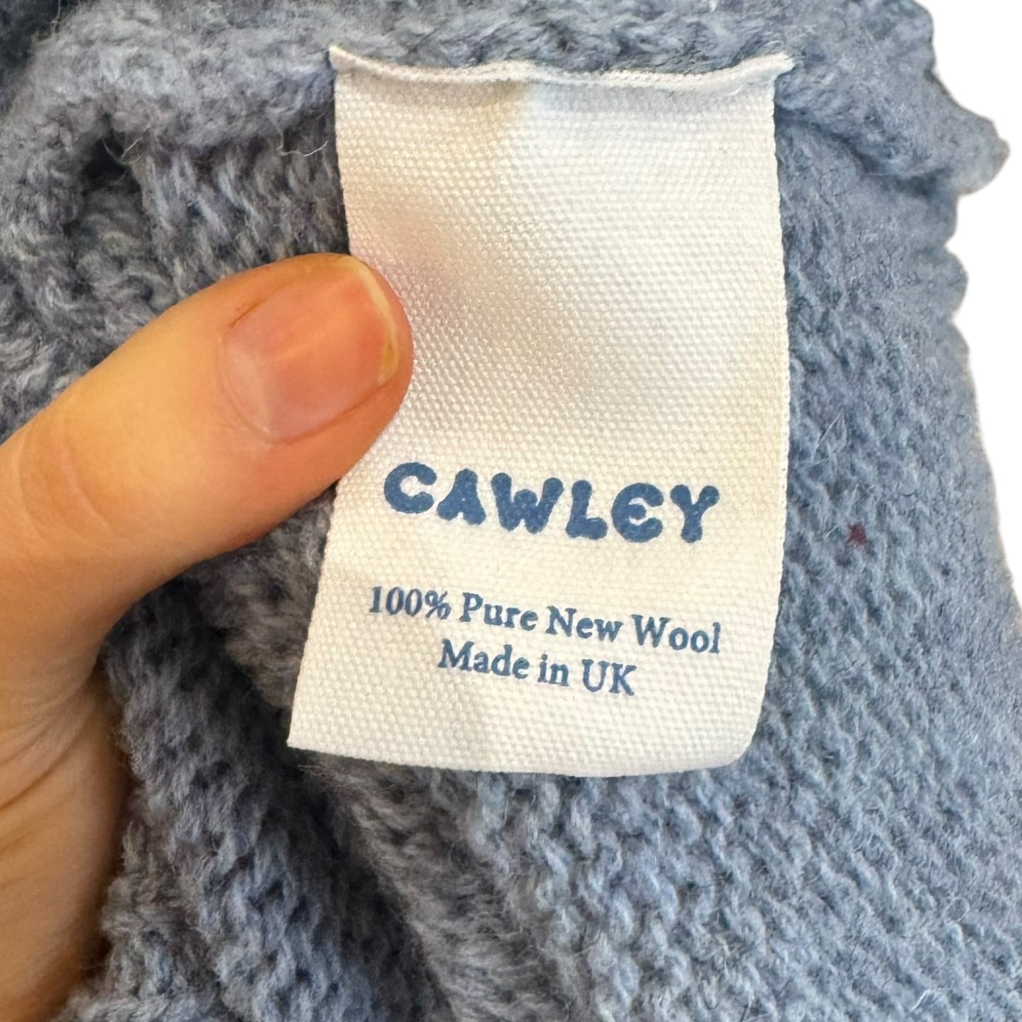 Cawley Blue Wool Jumper - 8/10