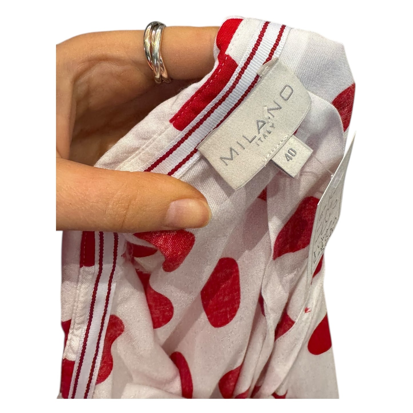 Milano White and Red Polka Dot Shirt - 14