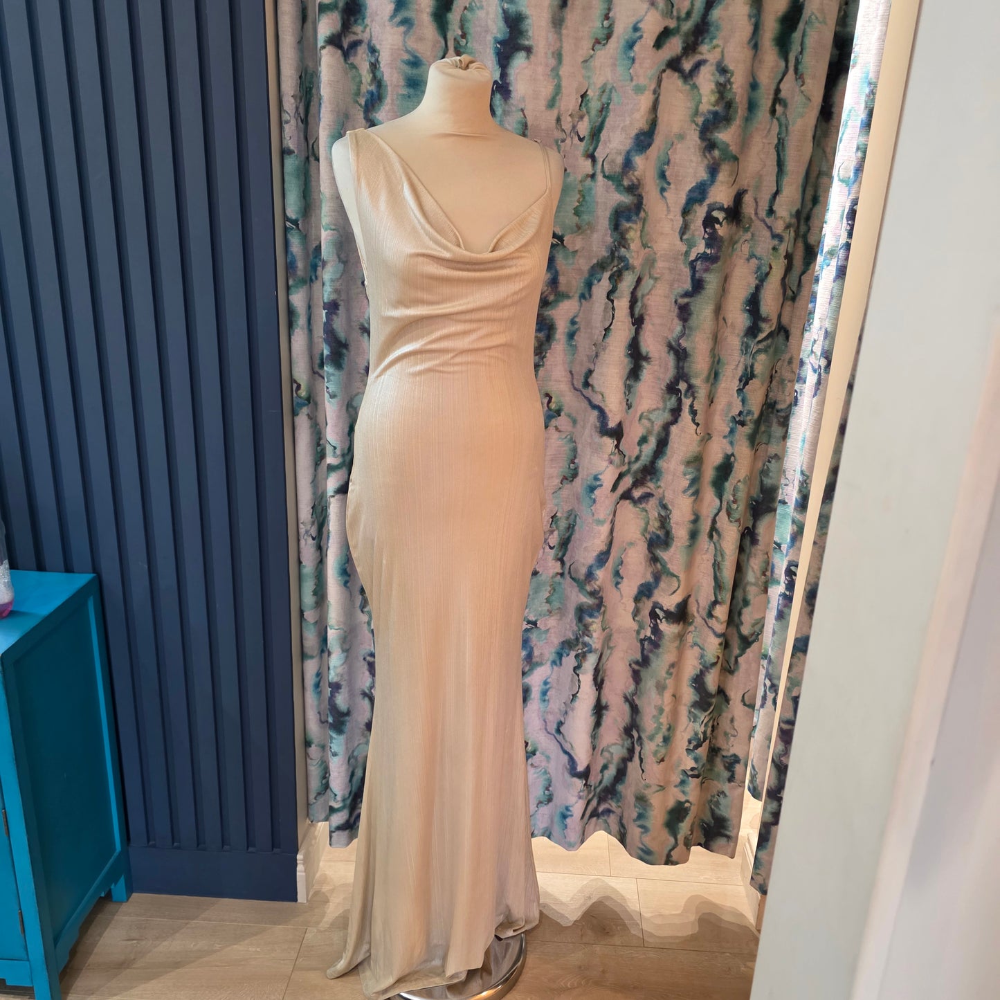 Club L London Champagne Evening Dress - 8