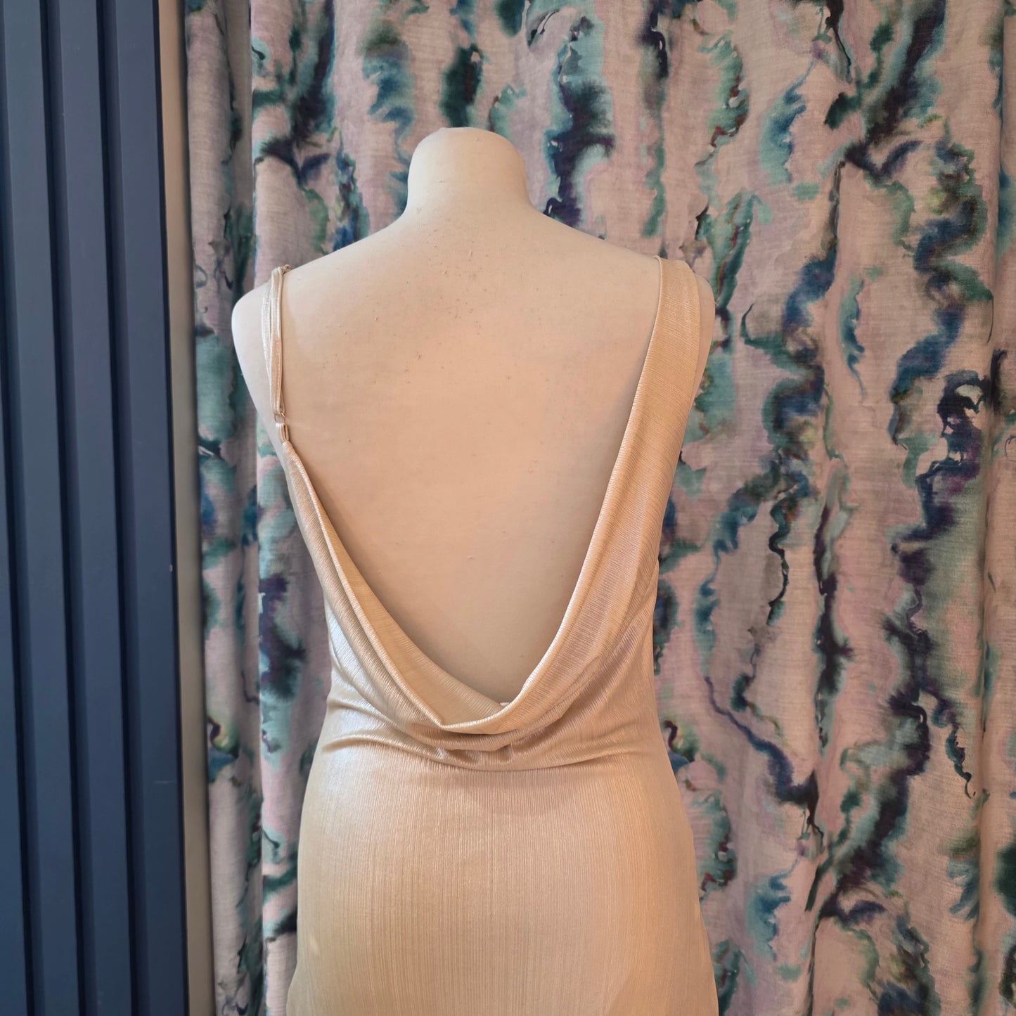 Club L London Champagne Evening Dress - 8