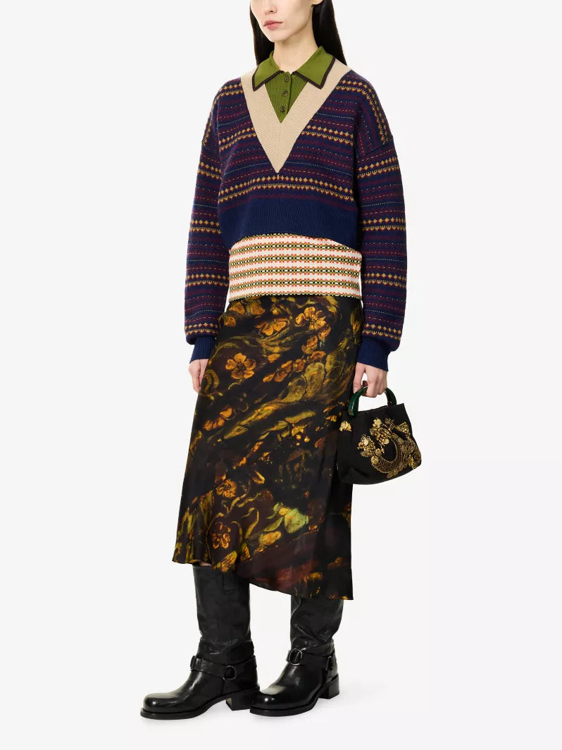 Dries Van Noten Toinette Wool Blend Jumper - XS