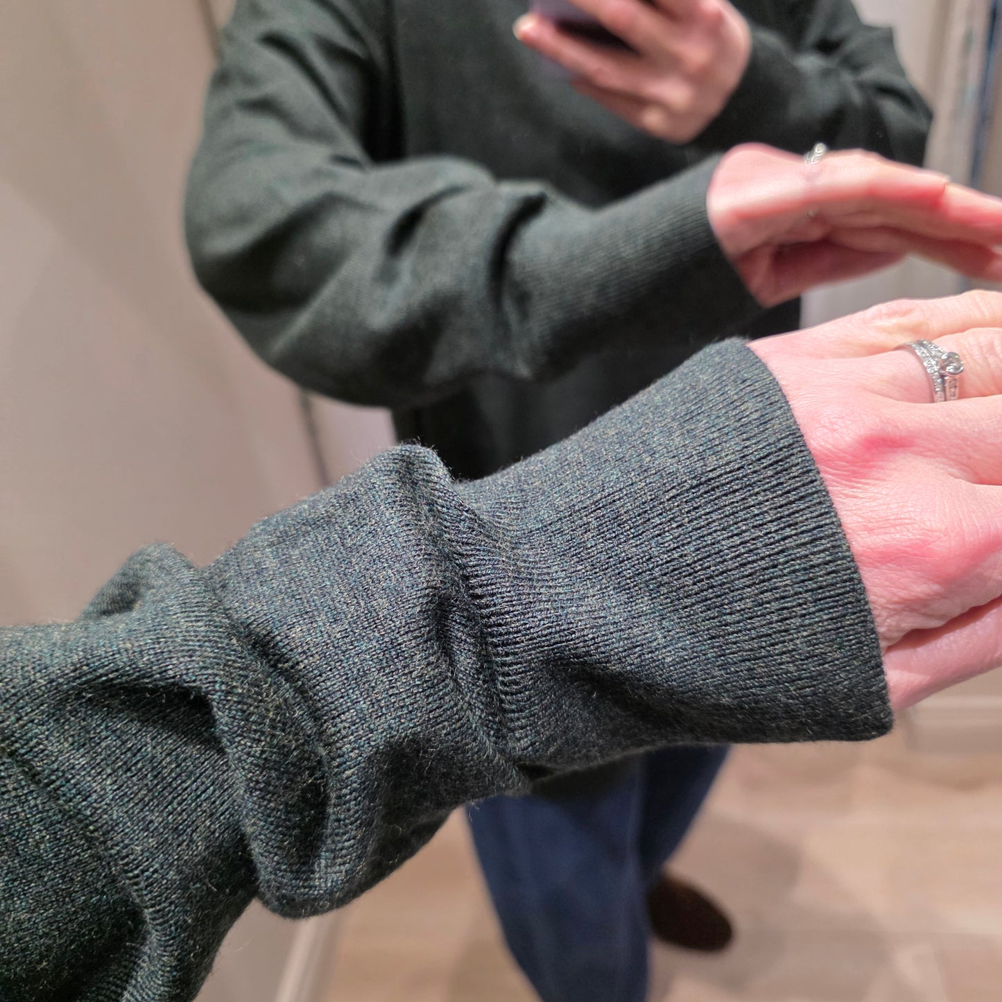 Joseph Half Zip Wool Sweater - M