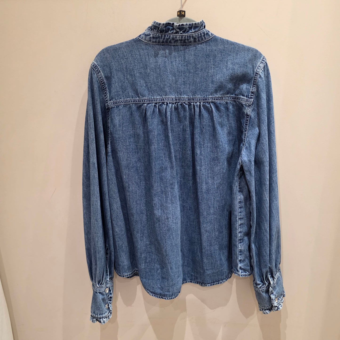 Mint Velvet Denim Blouse  - Large