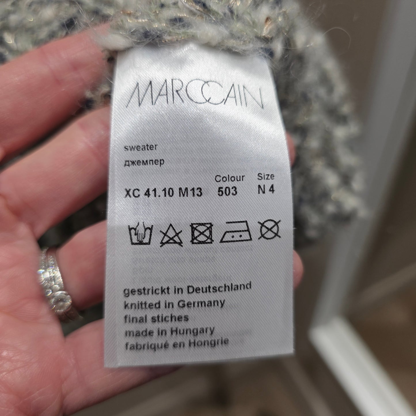 Marc Cain Wool Blend Sleeveless Sweater  - Size 16