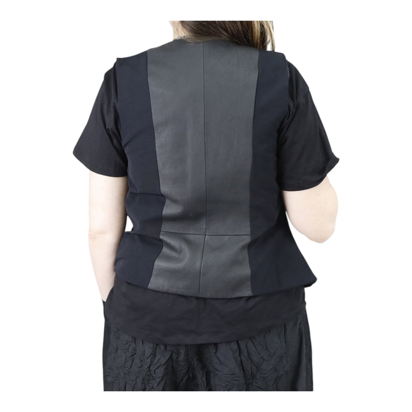 Papucei Leather and Fabric Waist Coat - 10