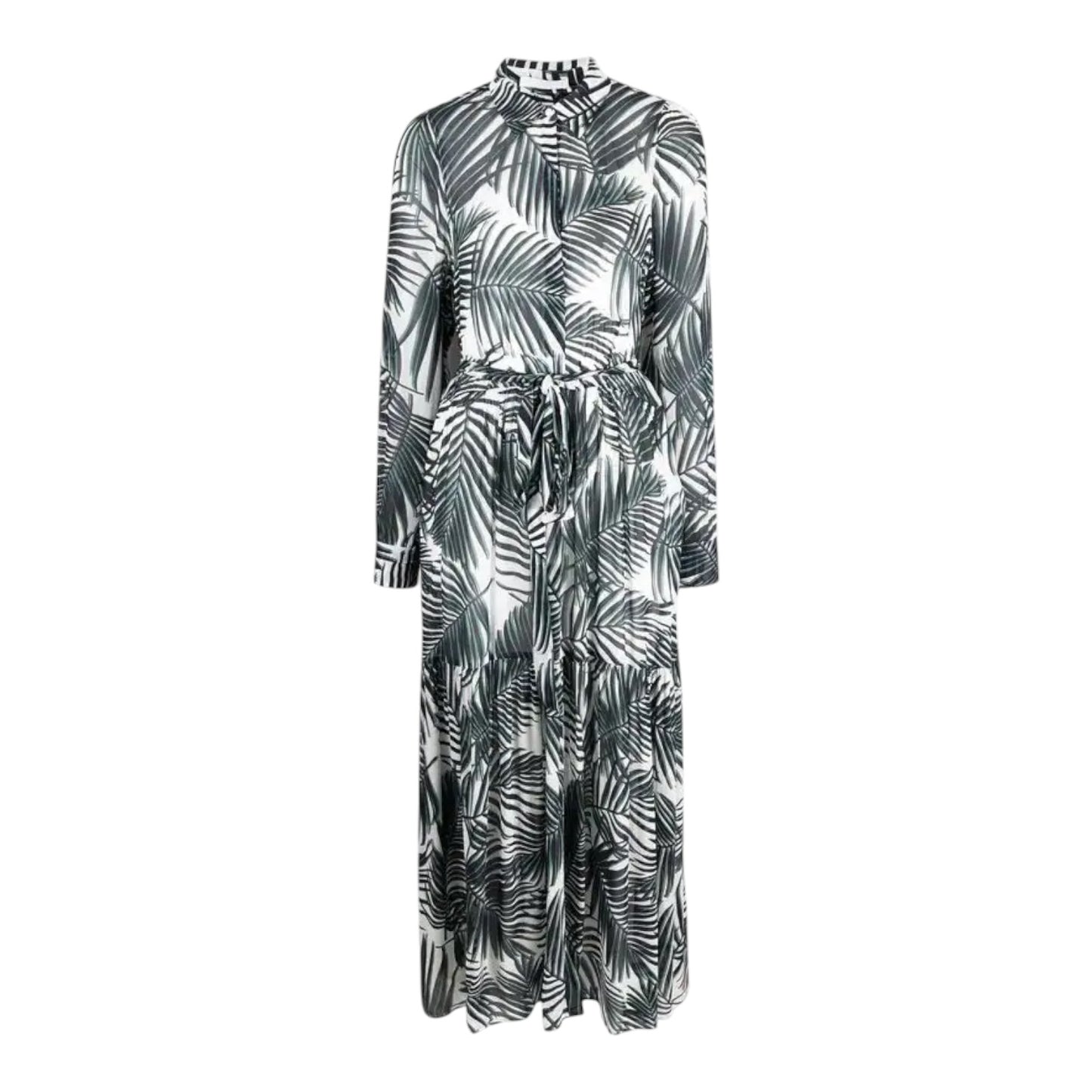 Boss Leaf Print Shirt Dress - 12/14