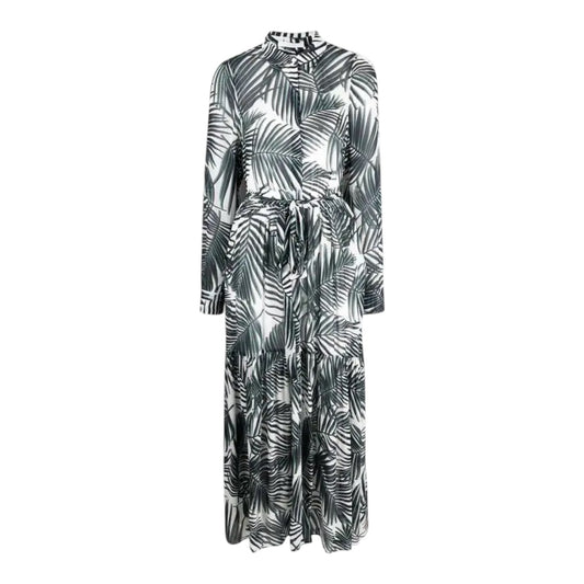 Boss Leaf Print Shirt Dress - 12/14