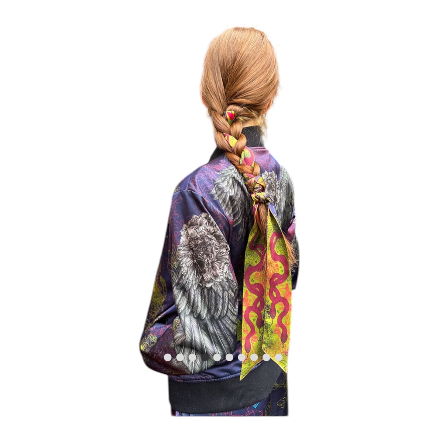 Eadach by Sara O'Neill Morrigan Reversible Unisex Bomber Jacket - 8